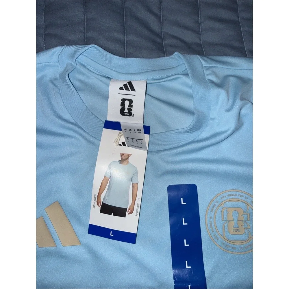 Adidas FIFA Argentina Jersey Tee Size Large NWT